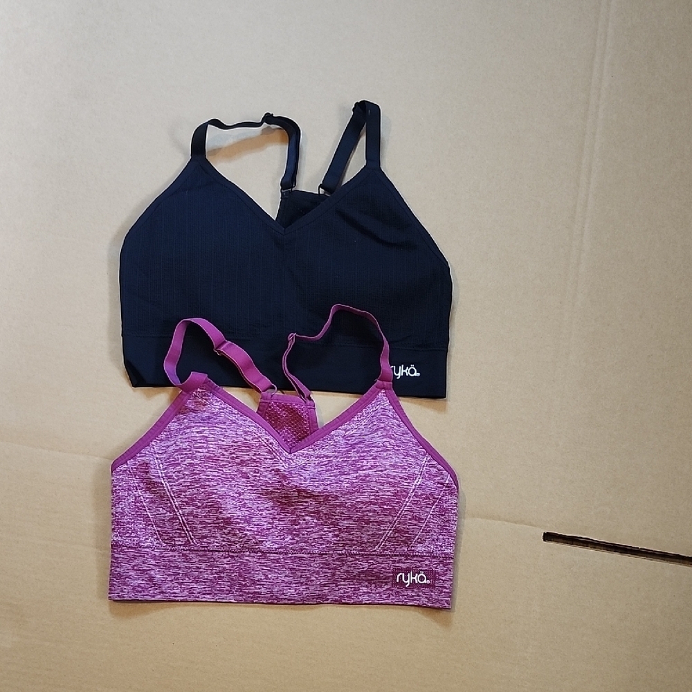 Ryka Black and Purple Sports Bras